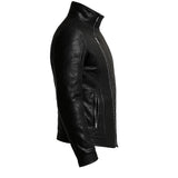 Biker Distressed Leather Jacket