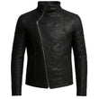 Biker Distressed Leather Jacket