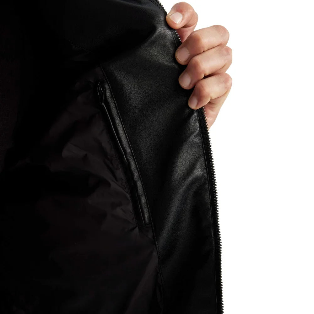 Men's Black Biker Leather Jacket