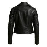 Black Asymmetrical Zipper Biker Jacket