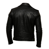 Black Urban Biker Leather Jacket