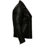 Black Urban Biker Leather Jacket