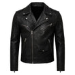 Black Urban Biker Leather Jacket
