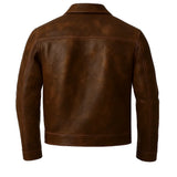 Brown Rugged Distressed Jacket