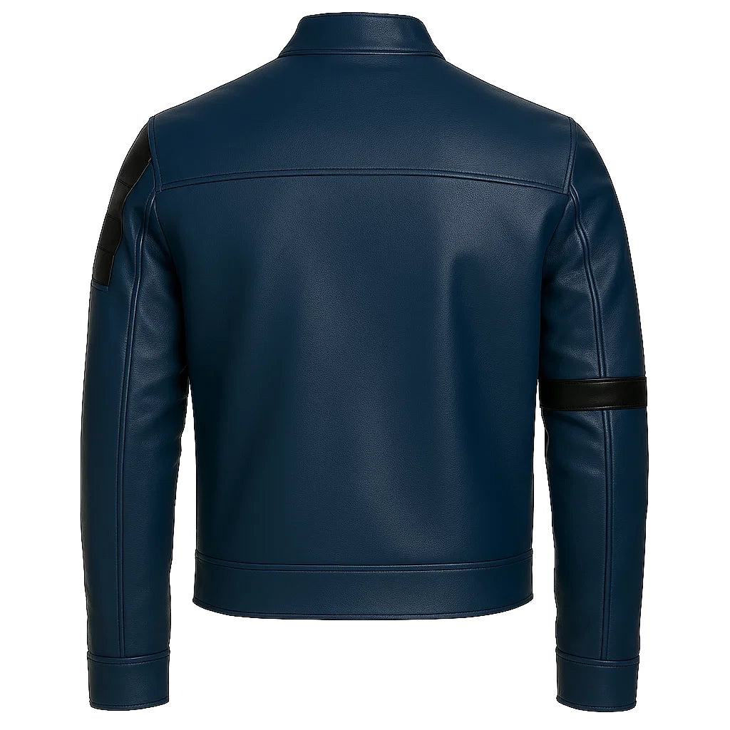 Men Cafe Racer Leather Jacket