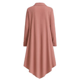 Draped Dusty Rose Trench Coat