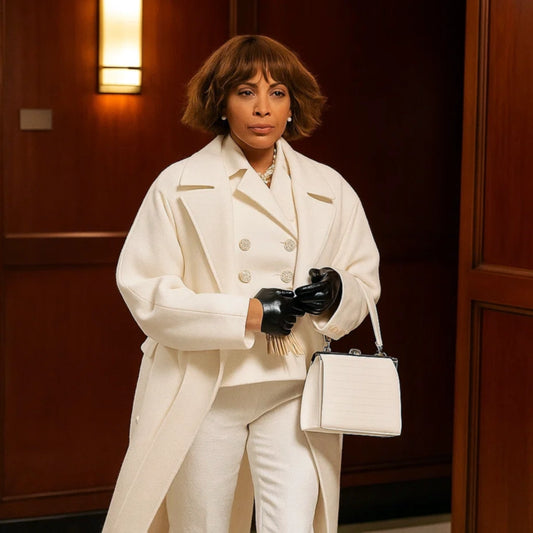 Lisa Wexley And Just Like That S03 Leather Coat