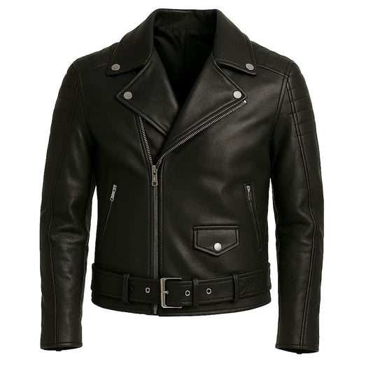 Men Classic Biker Jacket
