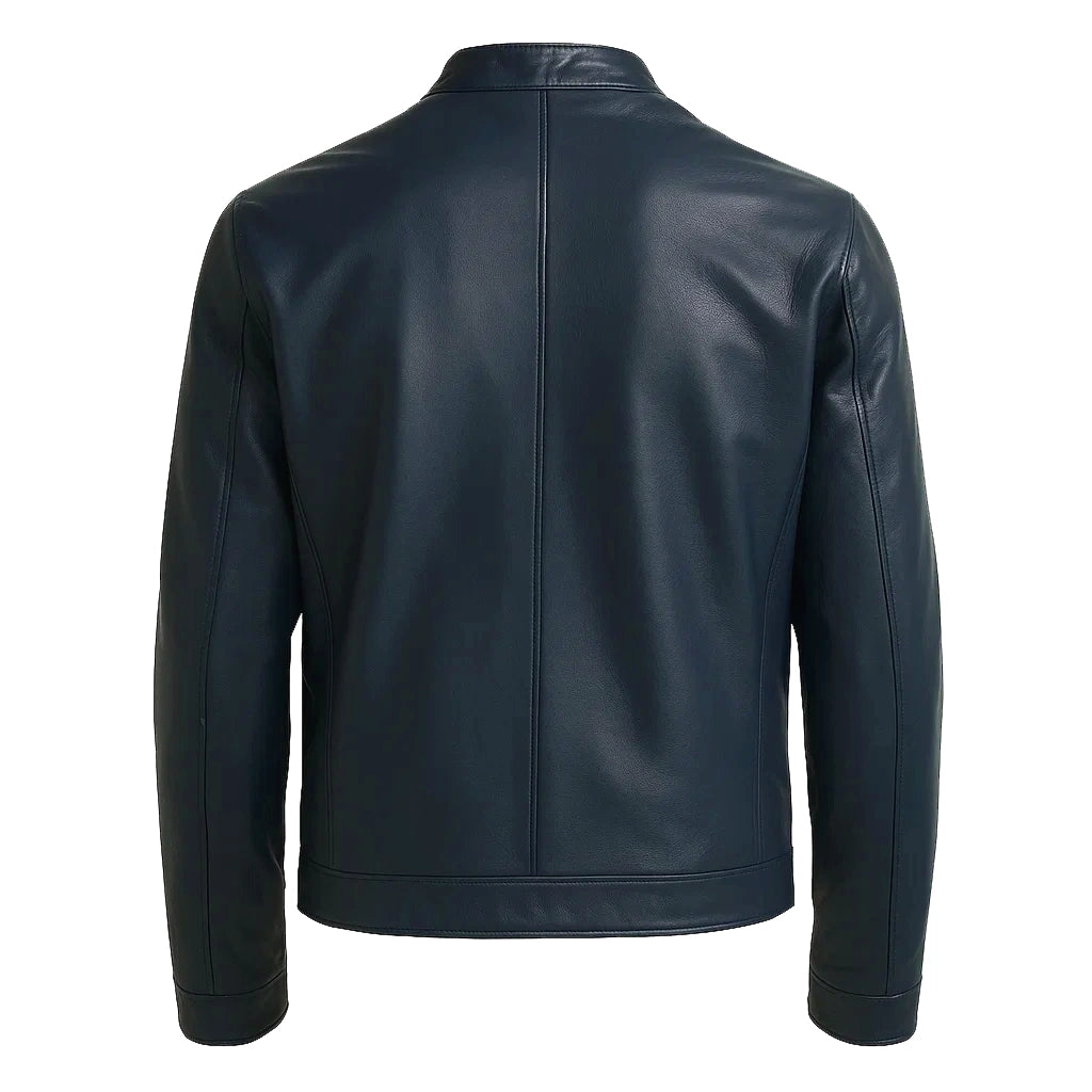 Men Slim Fit Leather Jacket
