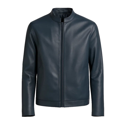Men Slim Fit Leather Jacket