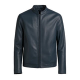 Men Slim Fit Leather Jacket