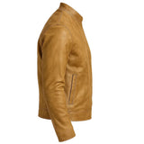 Wrinkled Tan Distressed Jacket