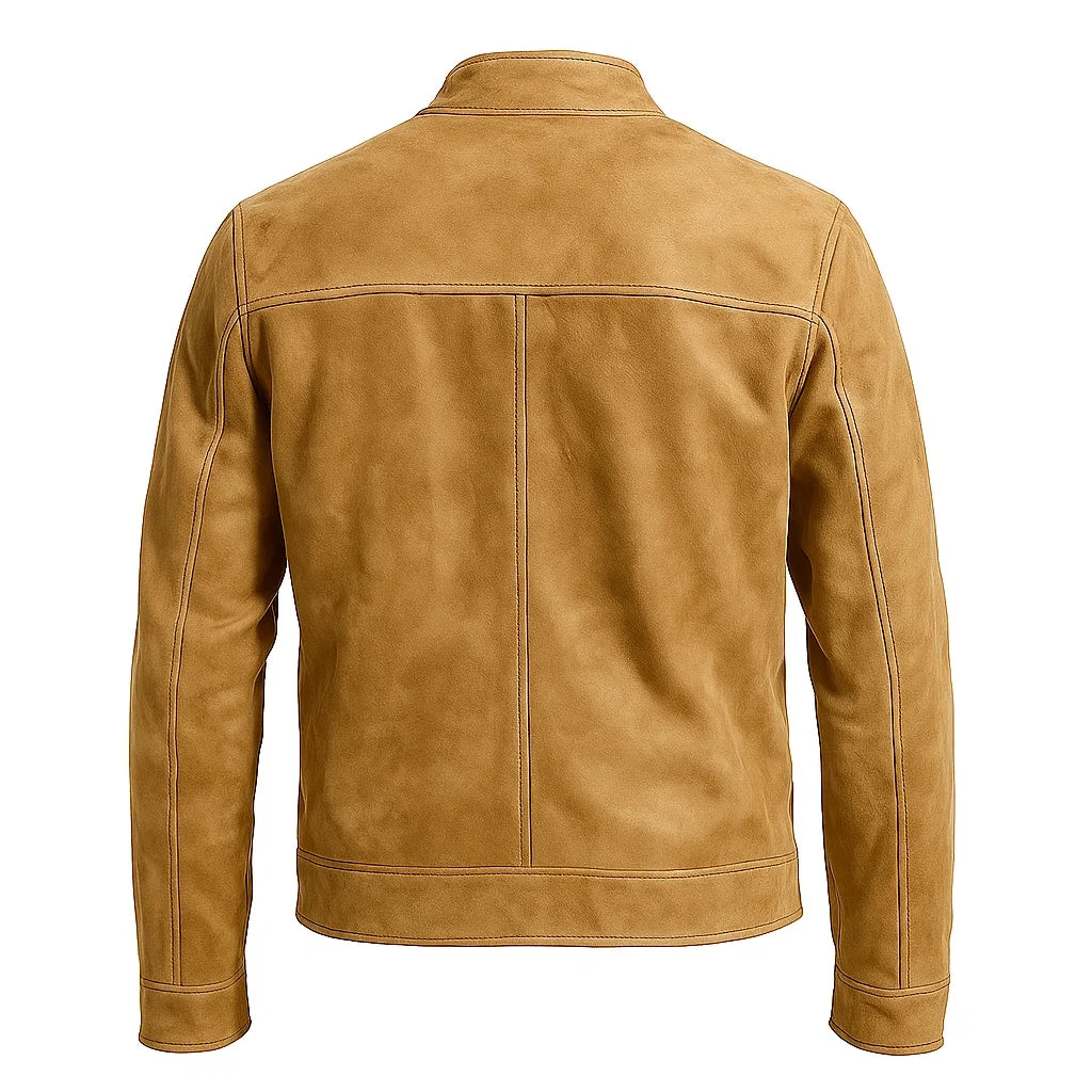 Wrinkled Tan Distressed Jacket
