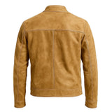 Wrinkled Tan Distressed Jacket
