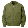 Plain Olive Green Bomber Jacket