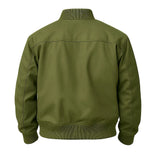 Plain Olive Green Bomber Jacket
