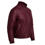 Slim Fit Vintage Leather Jacket