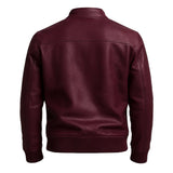 Slim Fit Vintage Leather Jacket