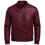 Slim Fit Vintage Leather Jacket