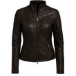 Slim Fit Women Brown Jacket