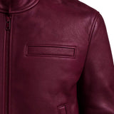 Slim Fit Vintage Leather Jacket