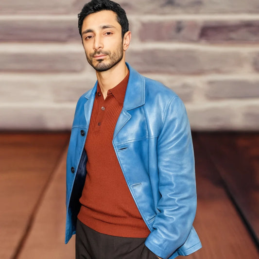 Tom Relay Blue Leather Jacket