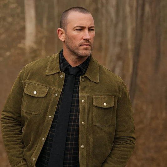 Will Trent S03 Jake McLaughlin Suede Jacket