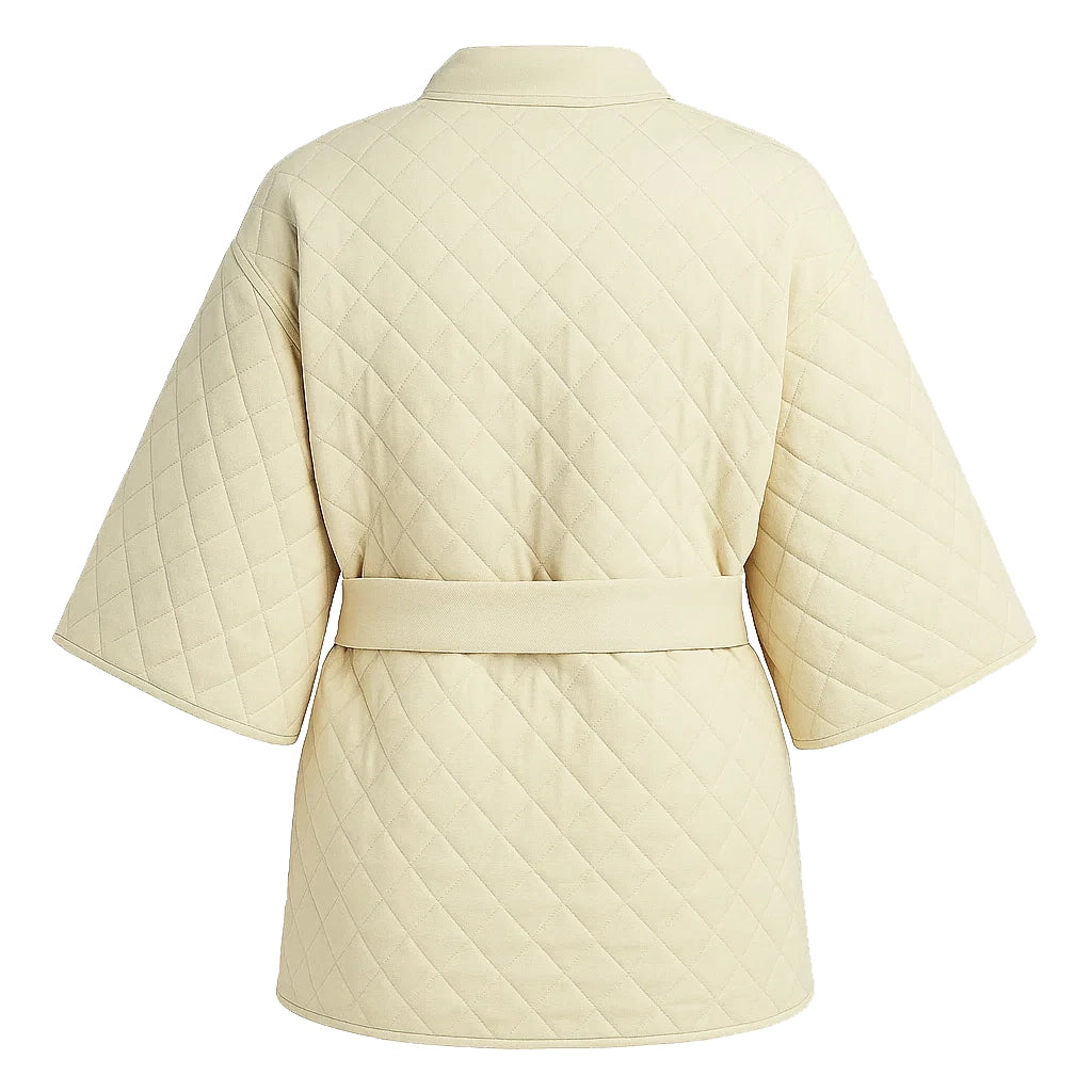 Women Ivory Quilted Jacket