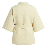 Women Ivory Quilted Jacket