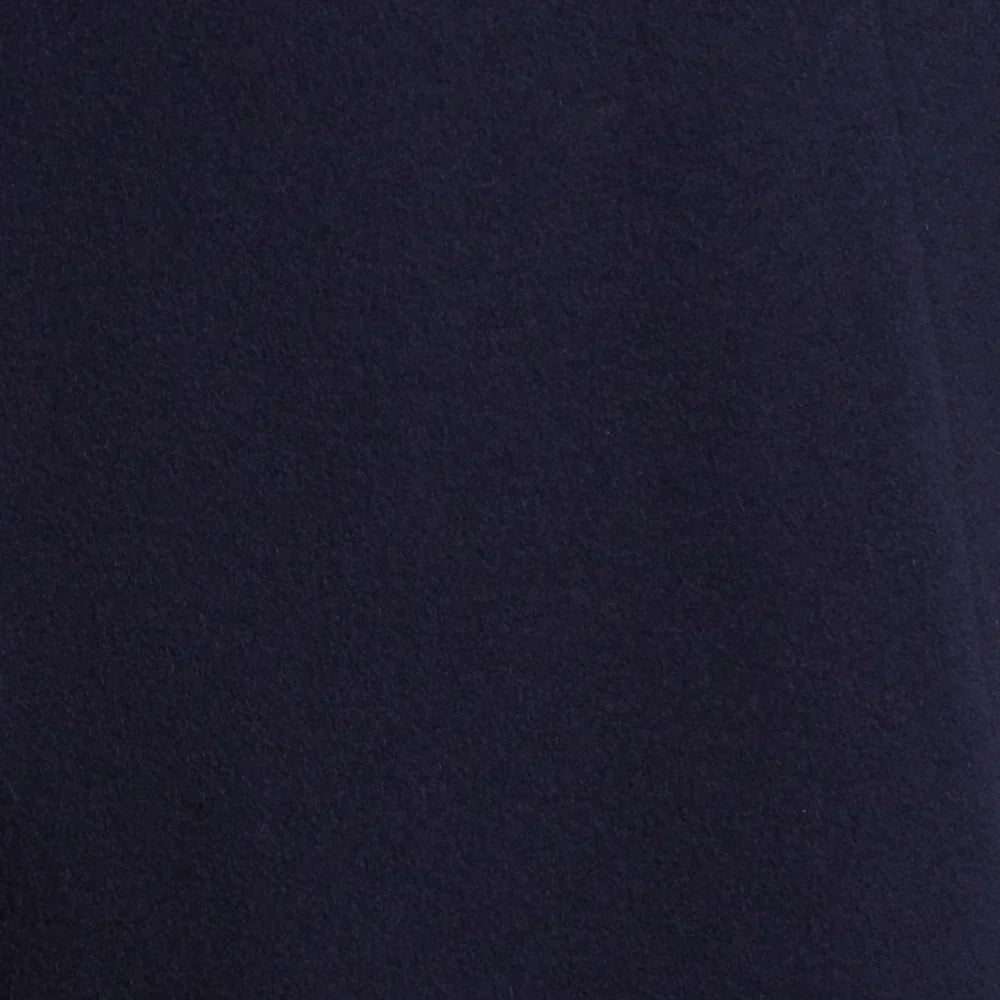 Women's Classic Dark Blue Double-Breasted Wool Trench Coat