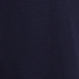 Women's Classic Dark Blue Double-Breasted Wool Trench Coat