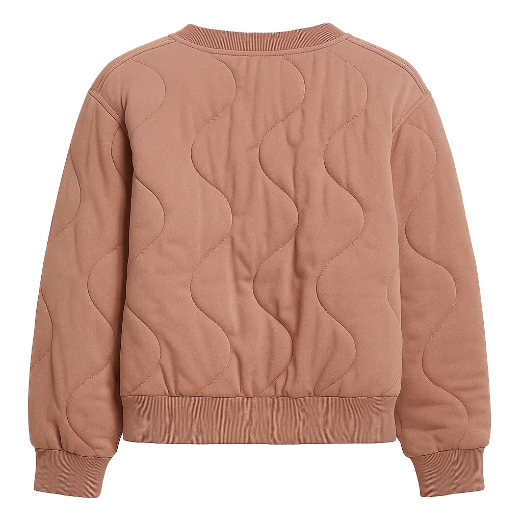 Women Pink Quilted Bomber Jacket