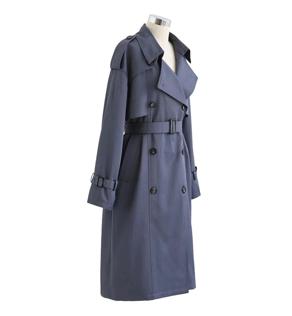 Men's Pitt Grey Trench Coat