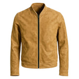 Wrinkled Tan Distressed Jacket