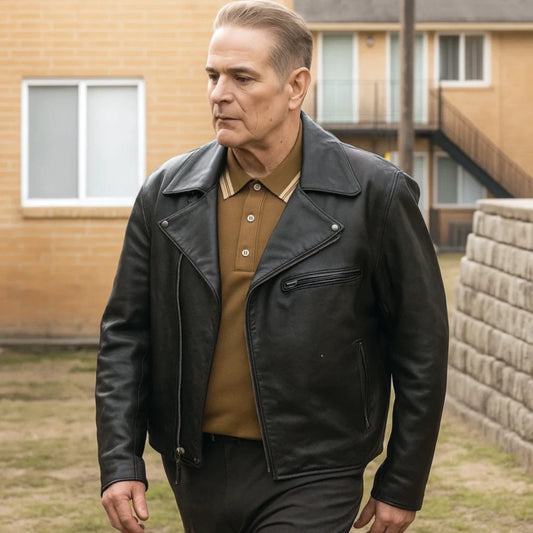 Yul Vazquez Will Trent S03 Leather Jacket