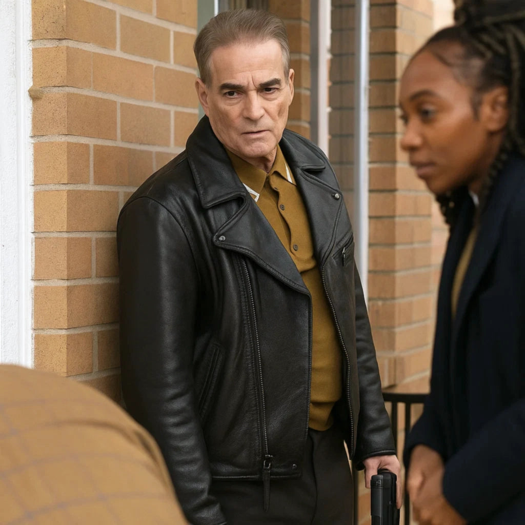 Yul Vazquez Will Trent S03 Leather Jacket
