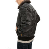 Men’s Brown Collar B3 RAF Sheepskin Shearling Jacket