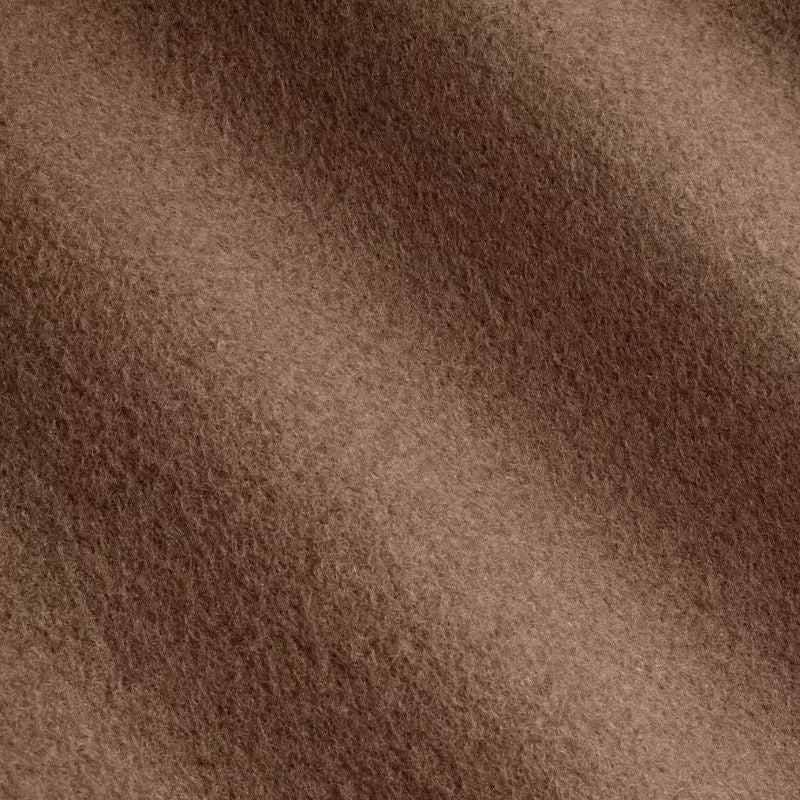 Dark Brown Double Breasted Trench Wool Coat