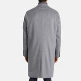 Grey Wool Trench Coat Mens