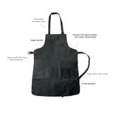 All Purpose Multi Pockets Genuine Leather Apron for Men and Women