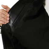 Men's Black Flight Pilot A2 Aviator Leather Jacket - Pocket