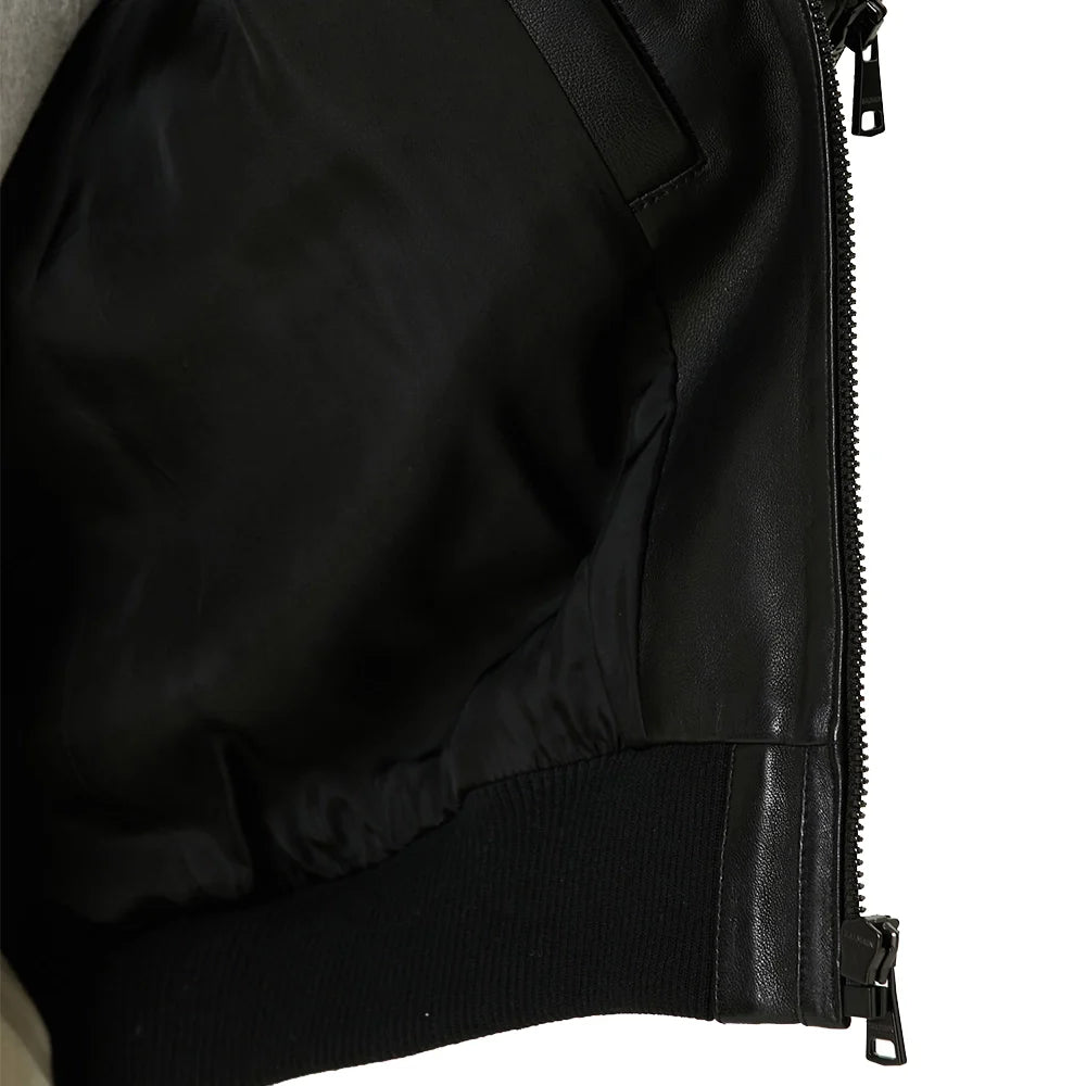 Men's Black Flight Pilot A2 Aviator Leather Jacket