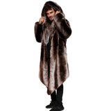 Arthur Men's Fur Chinchilla Hooded Long Coat in Tissavel French Fur