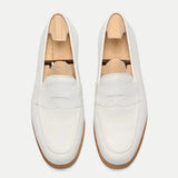 Mens White Loafers