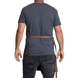 Genuine Brown Leather Apron for Home, Work, and Outdoor Activities