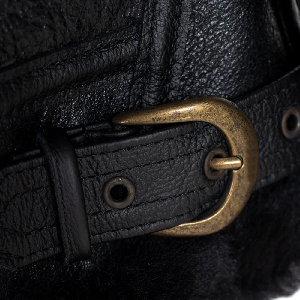 Men’s Sheepskin B-3 Leather Bomber Jacket